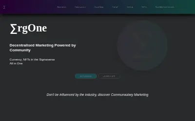 Website screenshot of ErgOne (2026-06-01)