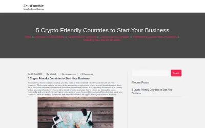 Website screenshot of ZeusCrowdfunding (2026-05-29)
