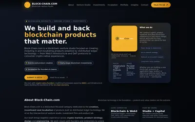 Website screenshot of Block-Chain.com (2026-04-23)