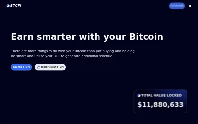 Website screenshot of Bitcoin USD (BTCFi) (2026-05-25)