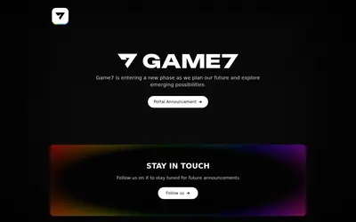 Website screenshot of Game7 (2026-05-22)