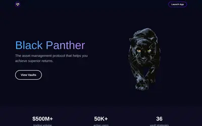 Website screenshot of Black Panther (2026-05-22)