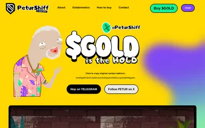 Website screenshot of Petur Shiff (2026-05-20)