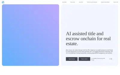 Website screenshot of Propy (2026-04-26)