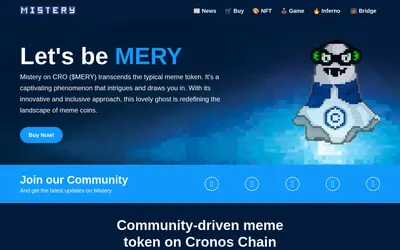 Website screenshot of Mistery (2026-05-20)
