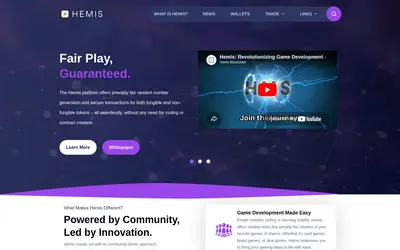 Website screenshot of Hemis (2026-04-25)