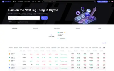 Website screenshot of LATOKEN (2026-05-22)