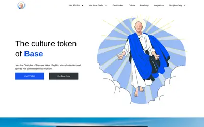 Website screenshot of Base God (2026-05-22)