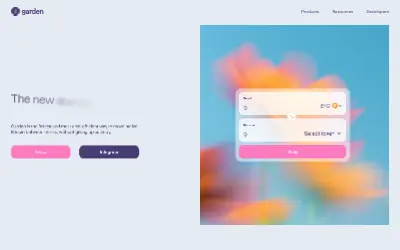 Website screenshot of Garden (2026-06-01)