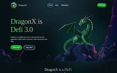 Website screenshot of DragonX.win (2026-05-20)