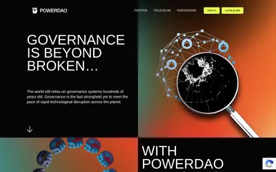 Website screenshot of Power Token (2026-05-21)