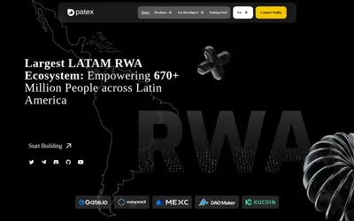 Website screenshot of Patex (2026-05-22)