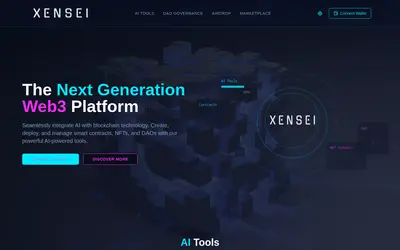 Website screenshot of Xensei (2026-05-22)