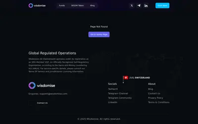 Website screenshot of Wisdomise (2026-04-21)