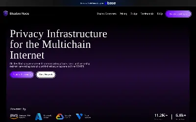 Website screenshot of Shadow Node (2026-05-26)