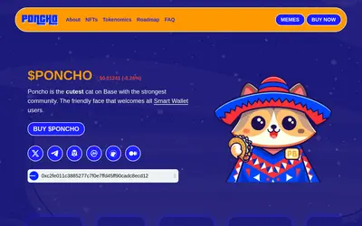 Website screenshot of Poncho (2026-05-20)