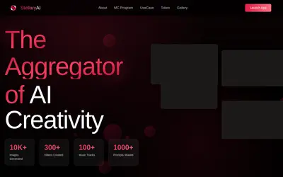 Website screenshot of StellaryAI (2026-05-22)