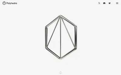 Website screenshot of Polyhedra Network (2026-05-21)