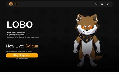 Website screenshot of LOBO•THE•WOLF•PUP (Runes) (2026-05-22)