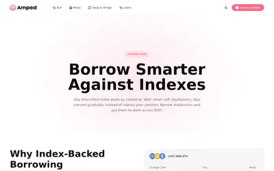 Website screenshot of Amped Finance (2026-04-25)