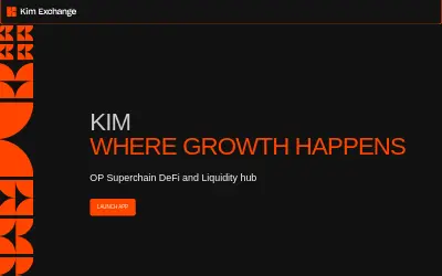 Website screenshot of KIM Token (2026-05-26)