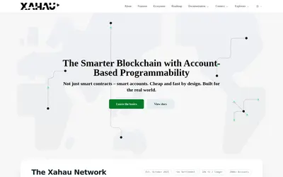 Website screenshot of Xahau (2026-05-20)