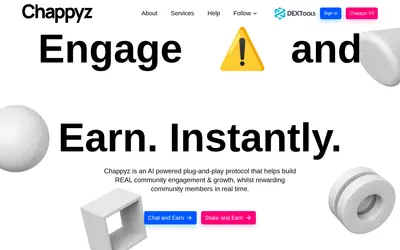 Website screenshot of Chappyz (2026-04-25)