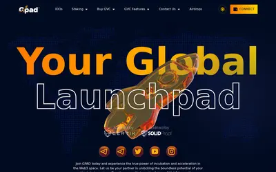 Website screenshot of Global Virtual Coin (2026-04-26)