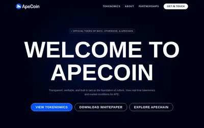 Website screenshot of Wrapped ApeCoin (2026-05-22)