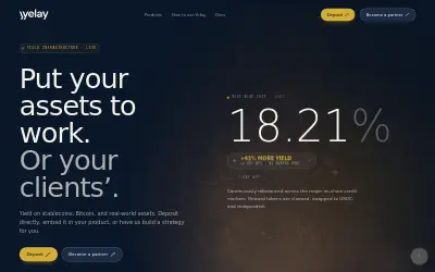Website screenshot of Yelay (2026-06-01)