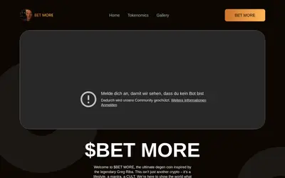 Website screenshot of Bet more (2026-04-26)