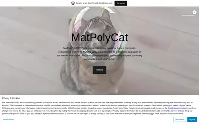 Website screenshot of MatPolyCat (2026-05-22)