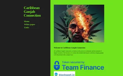 Website screenshot of Caribbean Ganjah Connection (2026-04-26)