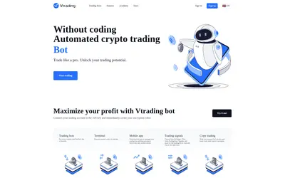 Website screenshot of Vtrading (2026-04-23)