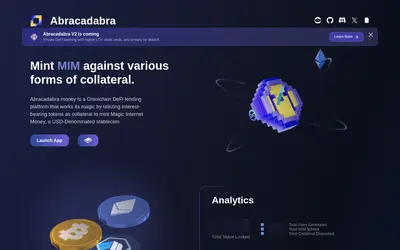 Website screenshot of Magic Internet Money (Linea) (2026-04-26)