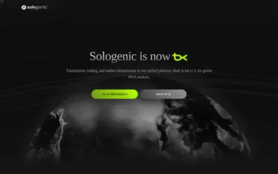 Website screenshot of Sologenic (2026-04-25)