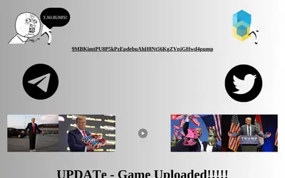 Website screenshot of TrumpFlyingWifCrocs (2026-05-21)