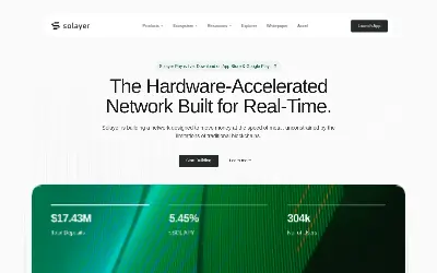 Website screenshot of Solayer Staked SOL (2026-06-01)