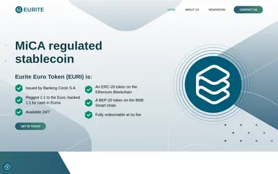 Website screenshot of Eurite (2026-04-25)