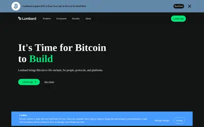 Website screenshot of Lombard Staked BTC (2026-05-20)