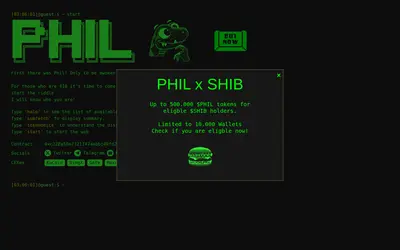 Website screenshot of Phil (2026-04-26)
