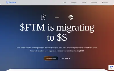 Website screenshot of Fantom (2026-04-25)