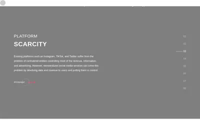 Website screenshot of SCARCITY (2026-05-21)