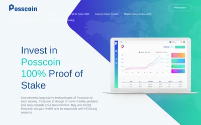 Website screenshot of Posscoin (2026-04-25)