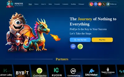 Website screenshot of Dogeus Maximus (2026-04-25)