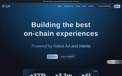 Website screenshot of Zyfi (2026-05-20)