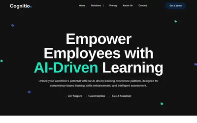 Website screenshot of Cognitio (2026-04-24)