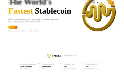 Website screenshot of MNEE USD Stablecoin (2026-04-26)