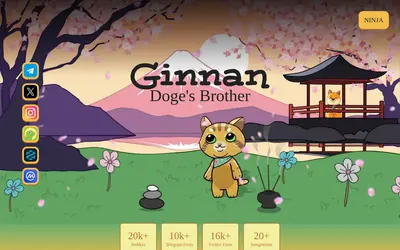 Website screenshot of Ginnan The Cat (2026-05-20)