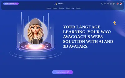 Website screenshot of AvaCoach (2026-04-25)
